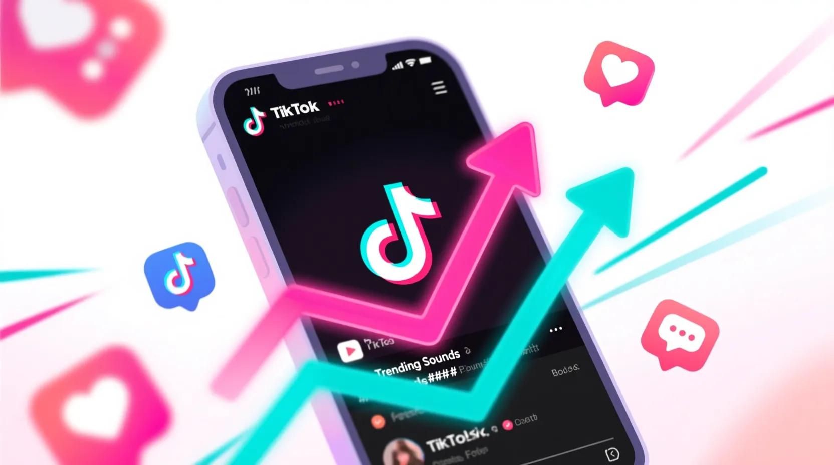 smartphone with tiktok